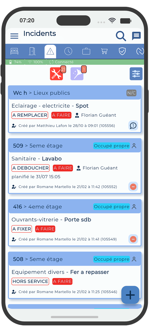 Module gestion de la maintenance 1Check