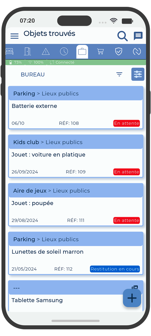 Objets trouvés 1Check