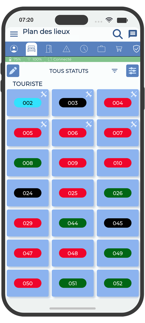 Plan des lieux 1Check camping HPA