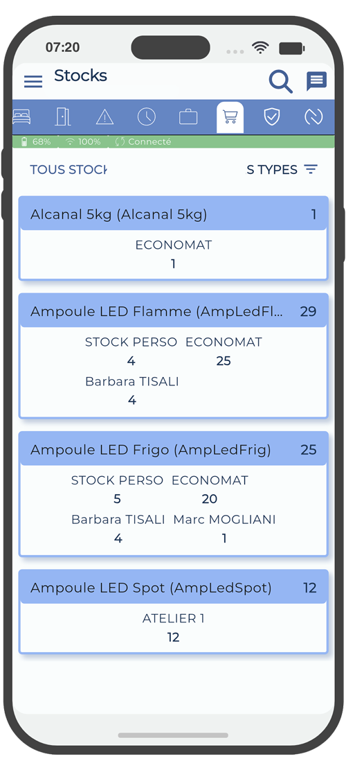 Gestion des stocks 1Check