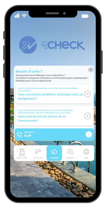 Assistant virtuel 1Check -HÔTEL