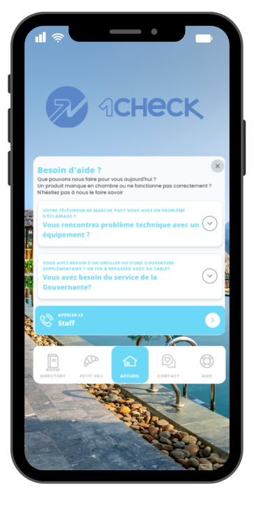 Assistant virtuel 1Check -HÔTEL Assistant virtuel 1Check -HÔTEL